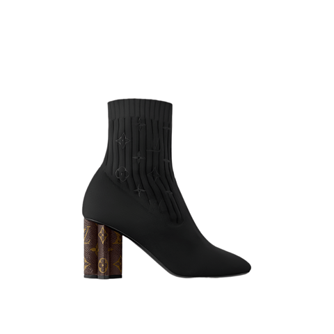 Louis Vuitton Silhouette Ankle Black Boots - BEAUTY BAR