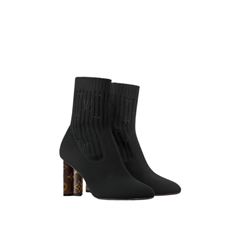 Louis Vuitton Silhouette Ankle Black Boots - BEAUTY BAR