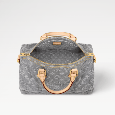 Louis Vuitton Speedy Soft 30 Monogram Denim Luxury Women Bags - BEAUTY BAR