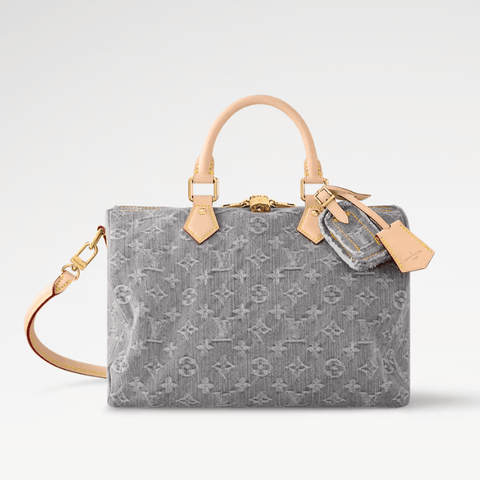 Louis Vuitton Speedy Soft 30 Monogram Denim Luxury Women Bags - BEAUTY BAR