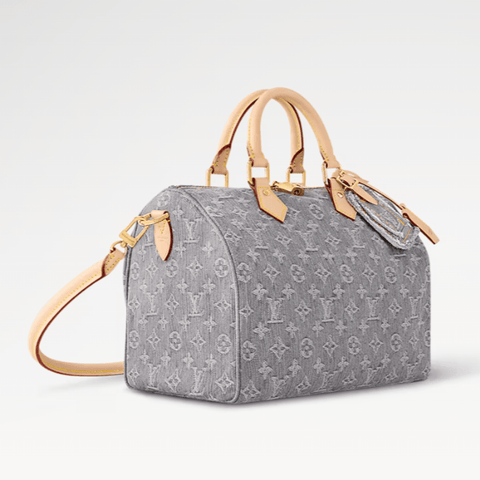 Louis Vuitton Speedy Soft 30 Monogram Denim Luxury Women Bags - BEAUTY BAR