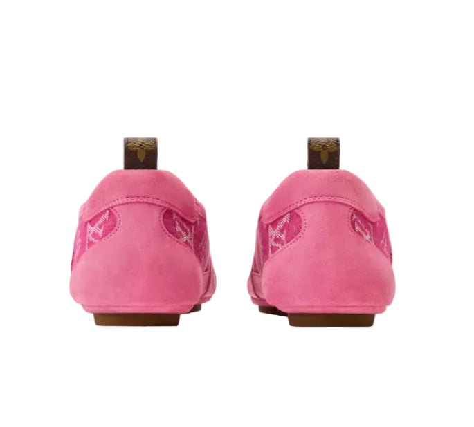 Louis Vuitton Women's Pink Monogram Fabric Sneakers 3