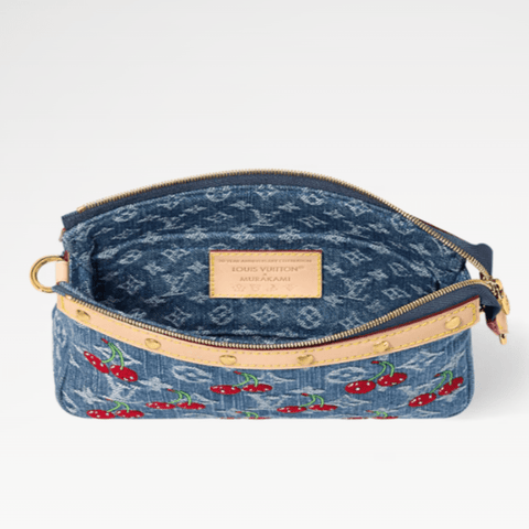 Louis Vuitton x Murakami Pochette Accessoires Monogram Denim - BEAUTY BAR