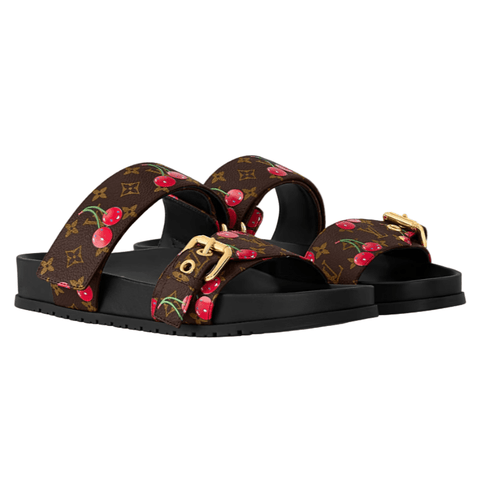 Louis Vuitton x Takashi Murakami Bom Dia Flat Comfort Mule - BEAUTY BAR
