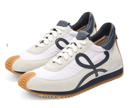 Loewe Blue Calfskin-Blend Flow Sneakers