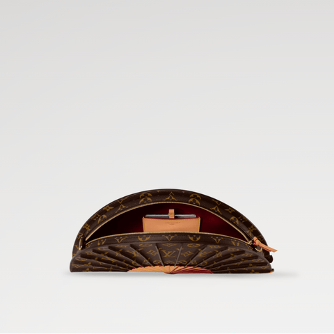 LV Fan Bag – Luxury Monogram Canvas Brown - BEAUTY BAR