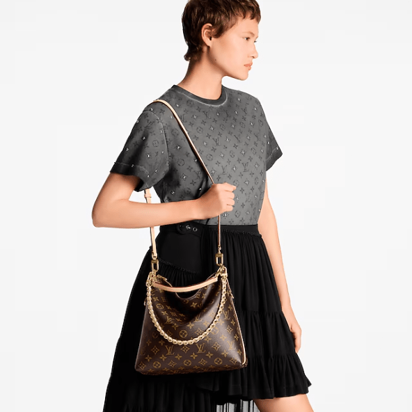 LV Loop Hobo Bag In Signature Monogram Canvas 5