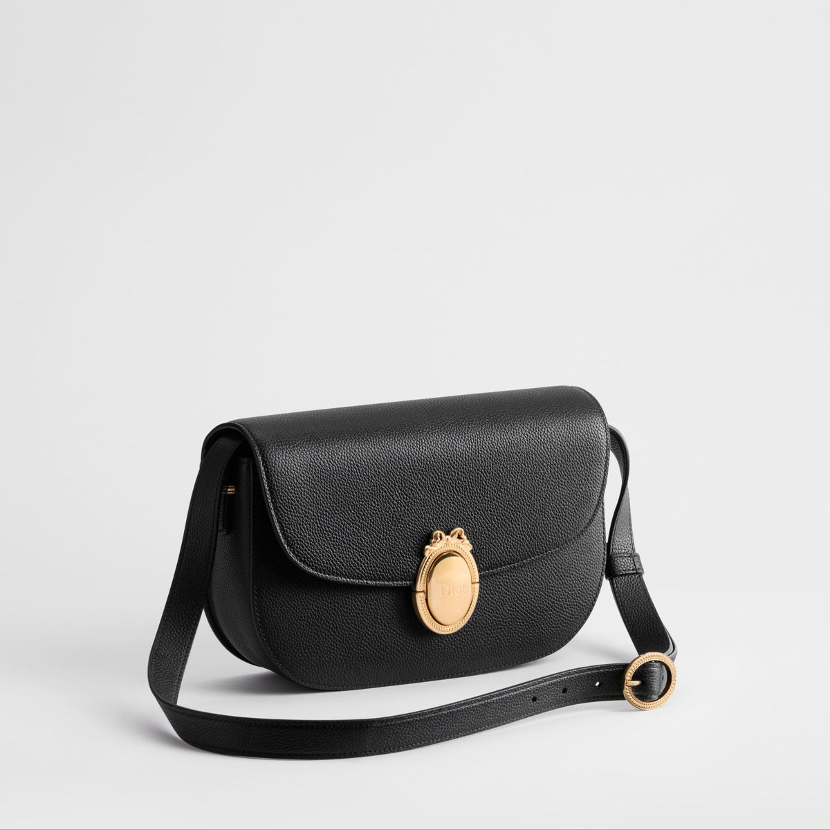 Medium Dior Médaillon Flap Bag Black 2