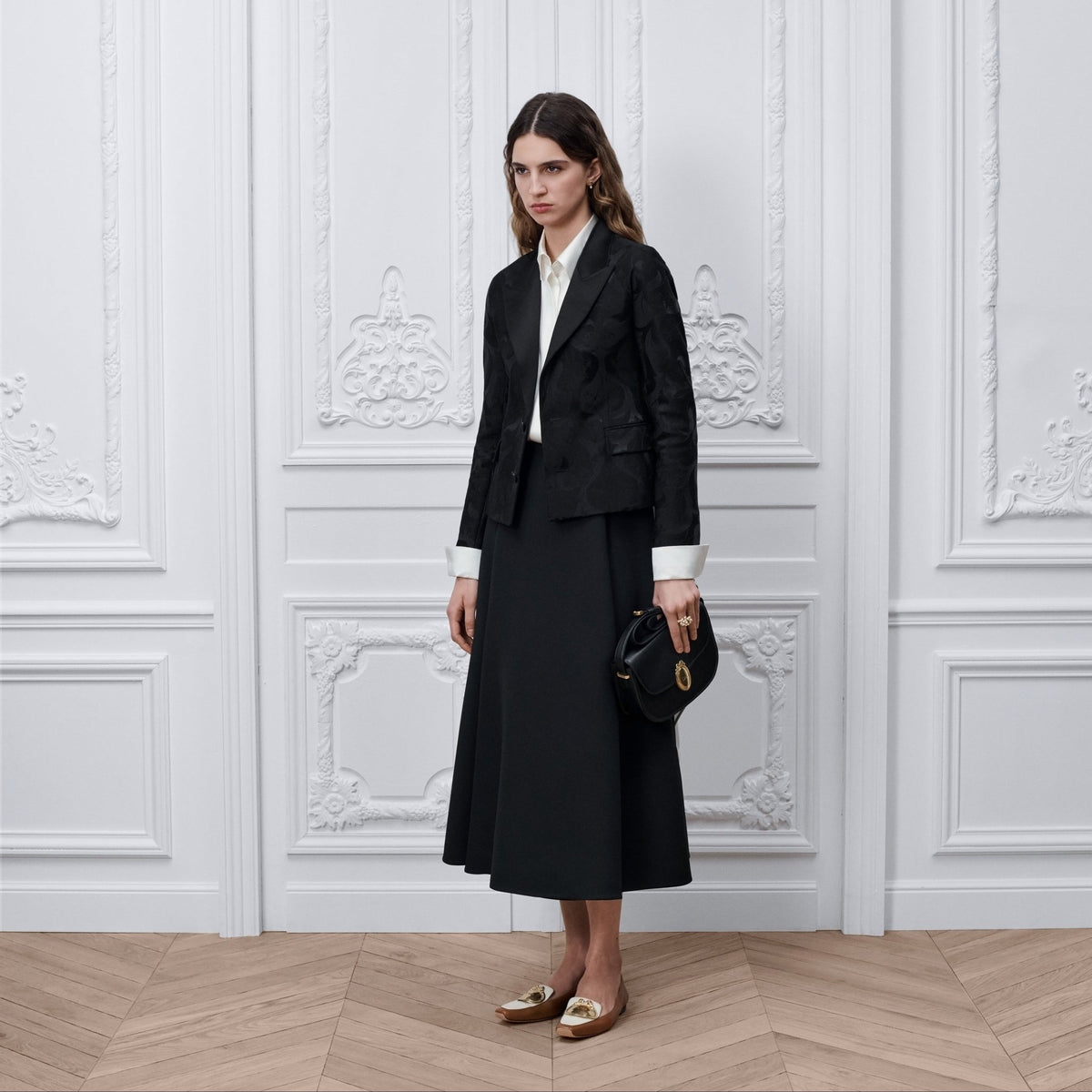 Medium Dior Médaillon Flap Bag Black 8