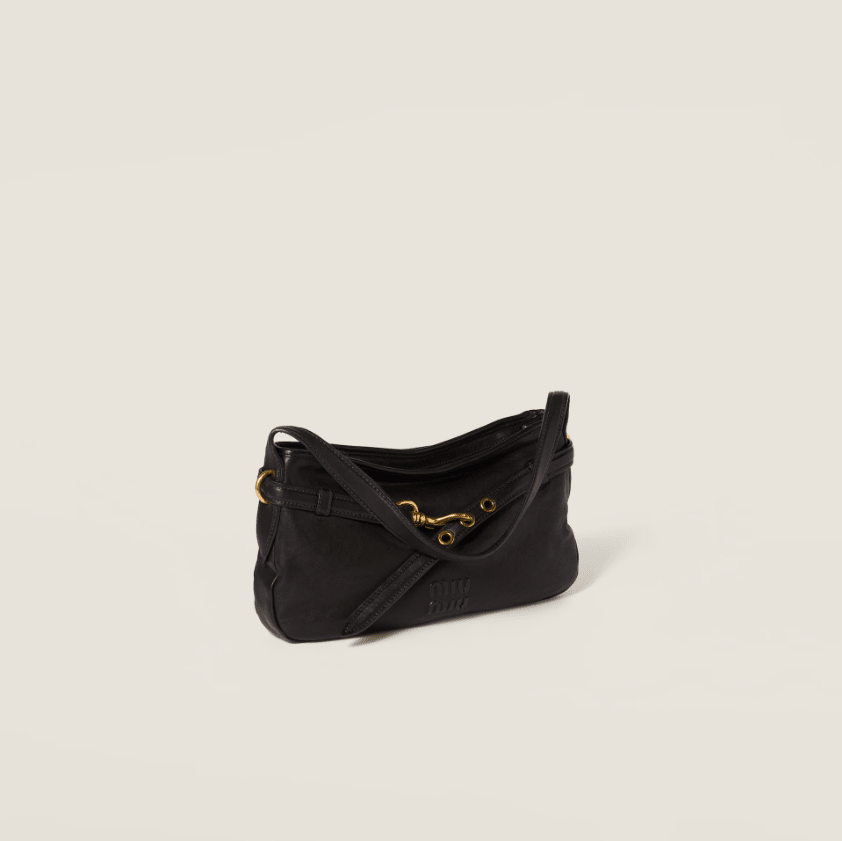 Miu Miu Aventure Nappa Leather Black Bag 2