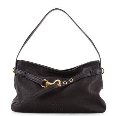 Miu Miu Aventure Nappa Leather Black Bag