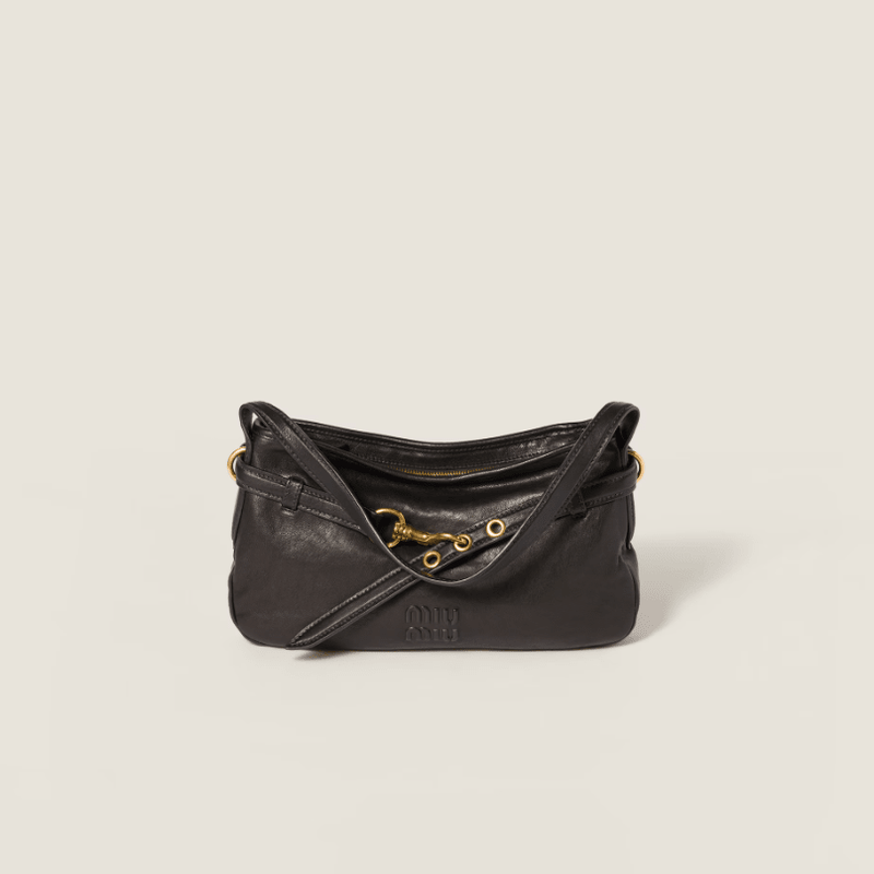 Miu Miu Aventure Nappa Leather Black Bag