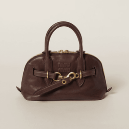Miu Miu Aventure Nappa Leather Top-Handle Bag Small