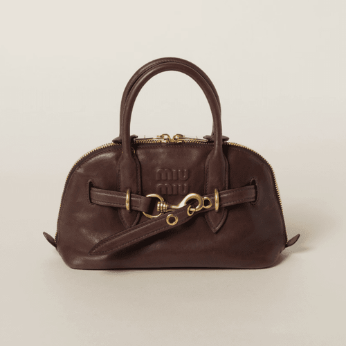Miu Miu Aventure Nappa Leather Top-Handle Bag Small