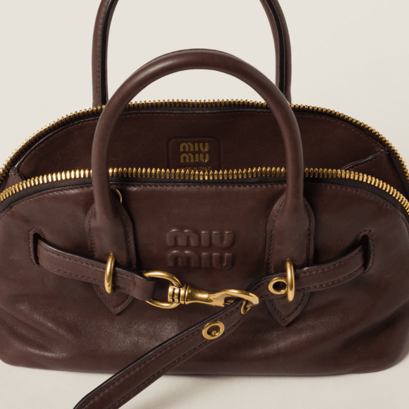 Miu Miu Aventure Nappa Leather Top-Handle Bag Small 7