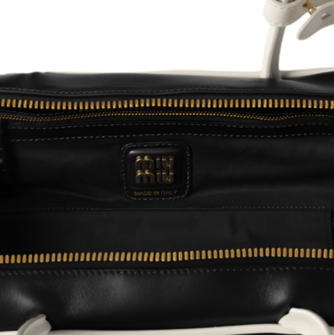 Miu Miu Beau Leather Tote Bag - BEAUTY BAR