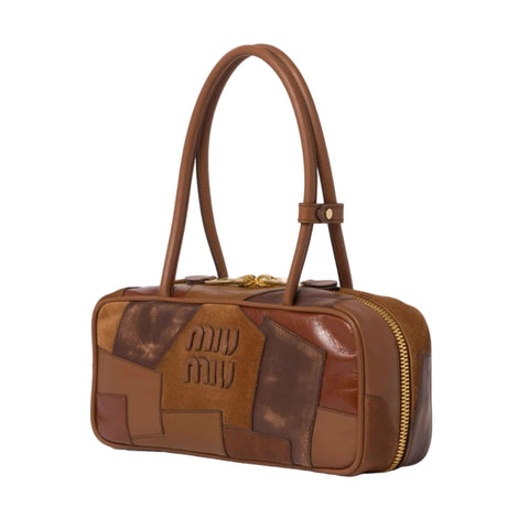 Miu Miu Beau Tote Bag – Brown Leather Luxury Tote - BEAUTY BAR
