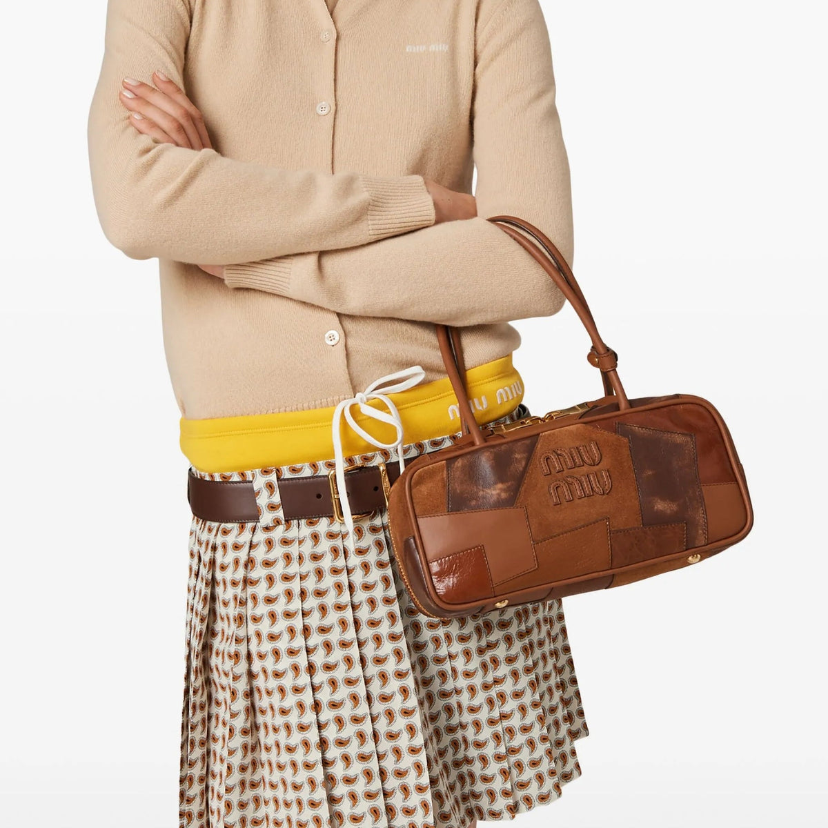 Miu Miu Beau Tote Bag – Brown Leather Luxury Tote 3