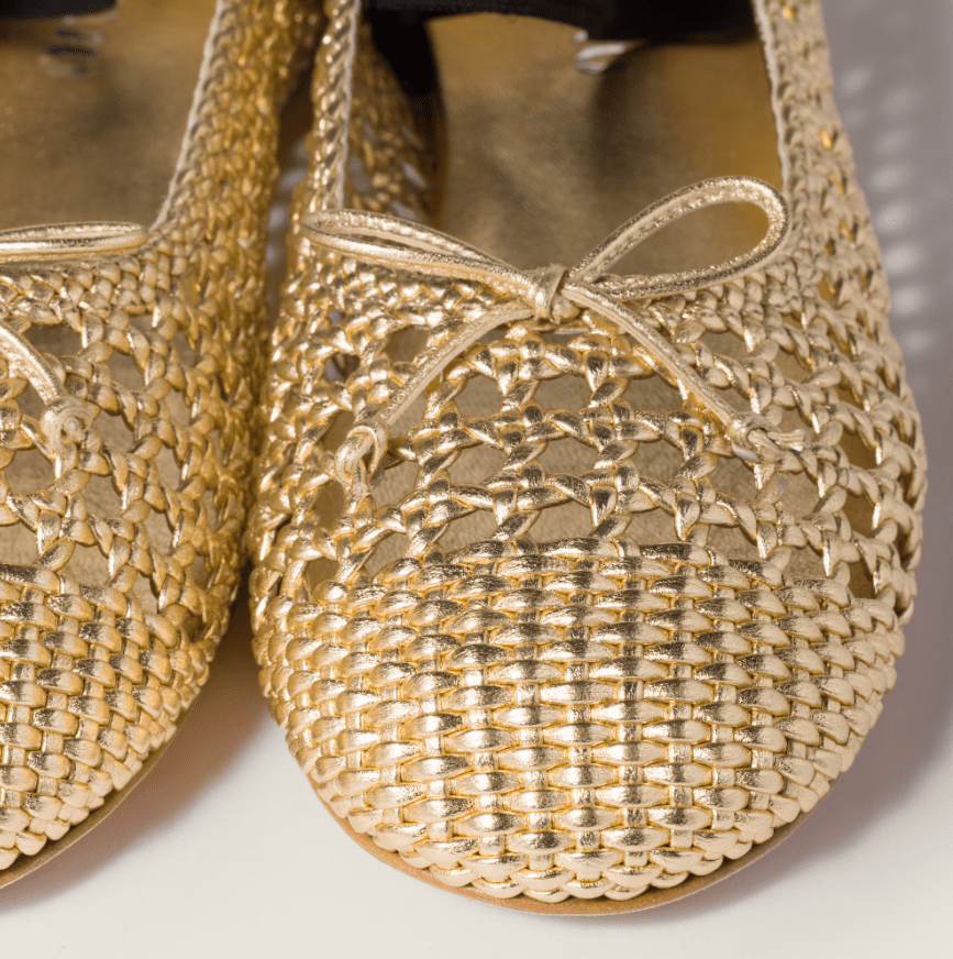 Miu Miu Braided Ballerina Flats Detailed With Soft Leather 4