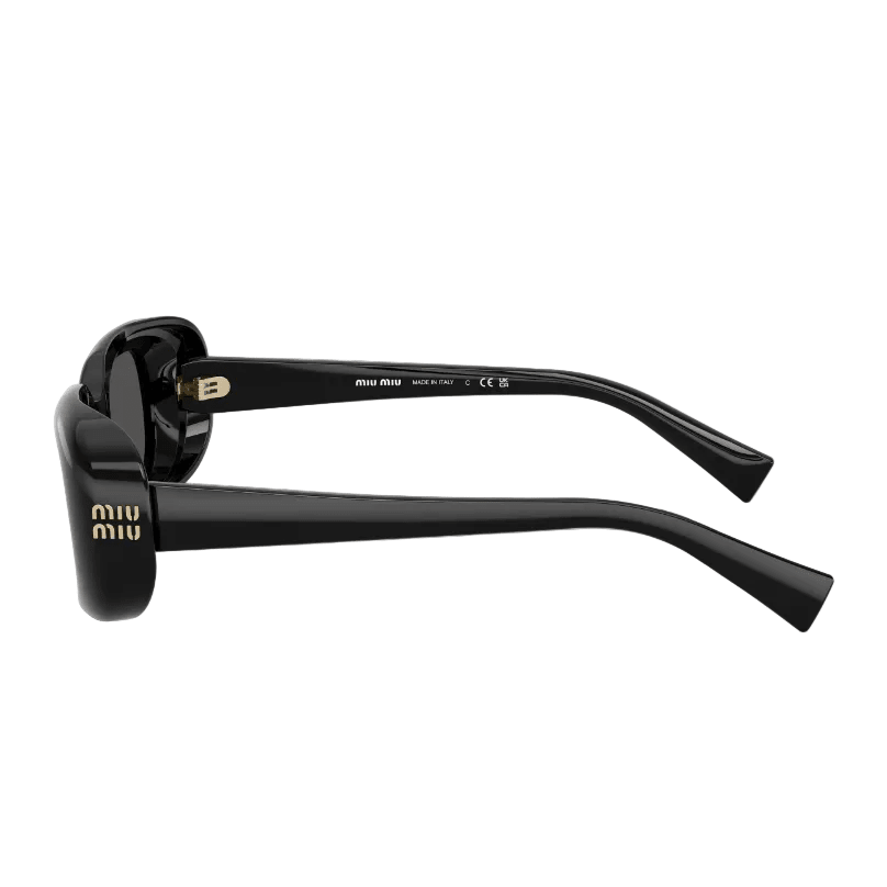 Miu Miu Designer Black Rectangular Frame Sunglasses 2