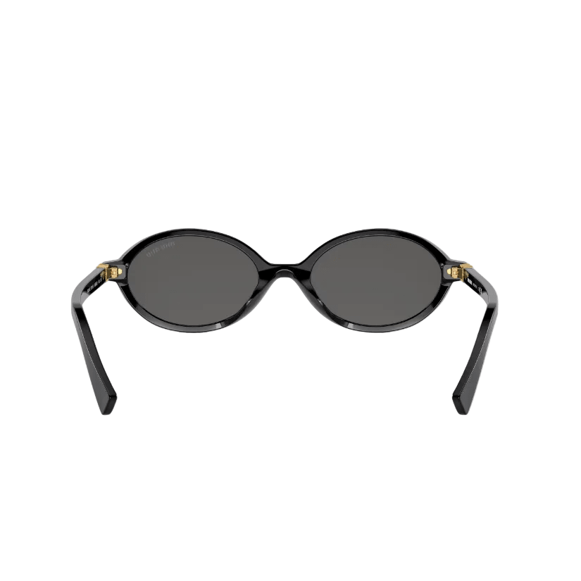 Miu Miu Designer Black Slim Oval Sunglasses 4