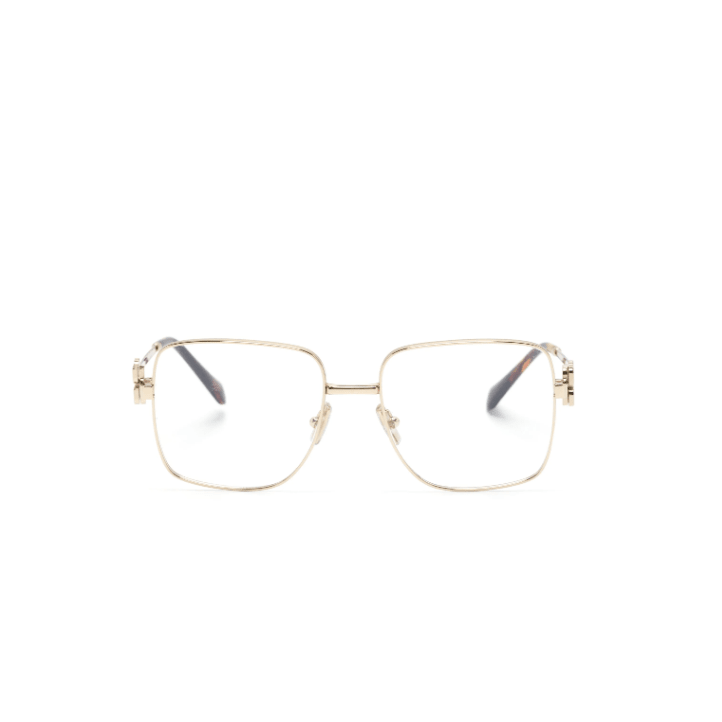 Miu Miu Eyewear Glasses With a Square Frame And The Brand's Logo Lettering 1