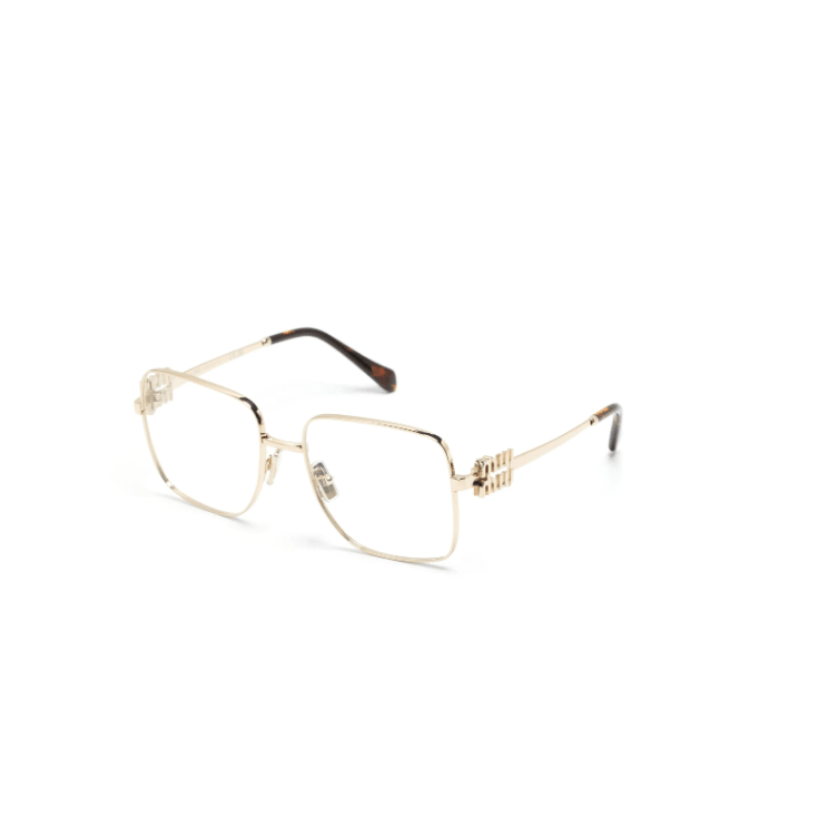 Miu Miu Eyewear Glasses With a Square Frame And The Brand's Logo Lettering 2