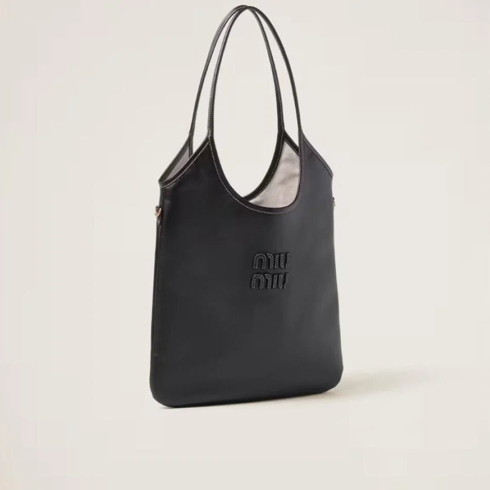 Miu Miu IVY Leather Bag Black 4