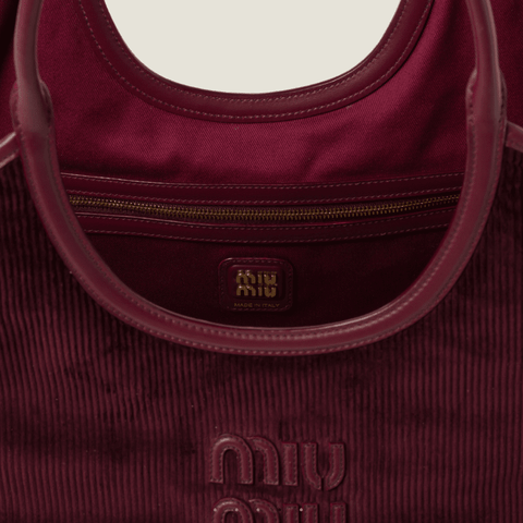 Miu Miu IVY Corduroy Shopping Bag - BEAUTY BAR