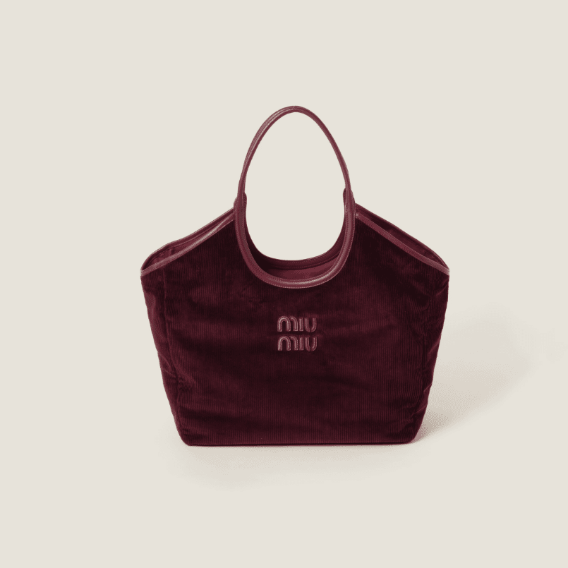 Miu Miu IVY Corduroy Shopping Bag 1