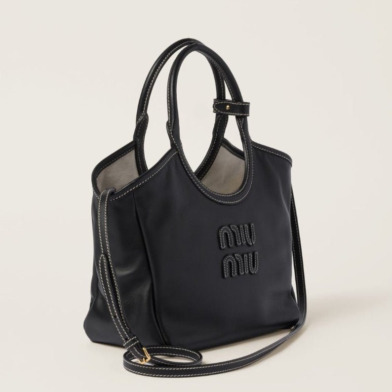 Miu Miu IVY Leather Bag Black Small 4
