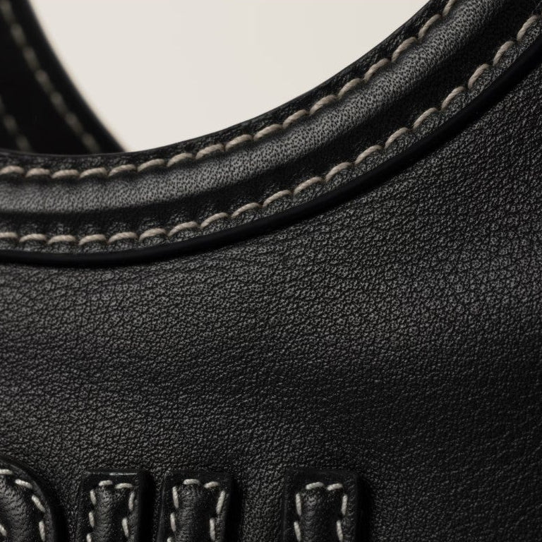 Miu Miu IVY Leather Bag Black Small 6