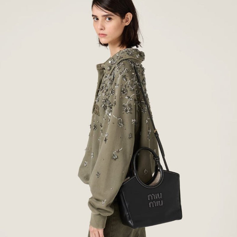 Miu Miu IVY Leather Bag Black Small 3