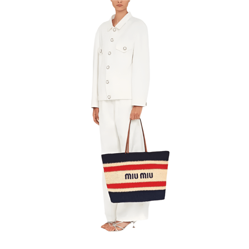 Miu Miu Logo-Print Tote Bag 3