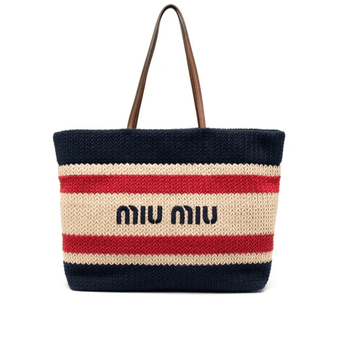 Miu Miu Logo - Print Tote Bag - BEAUTY BAR