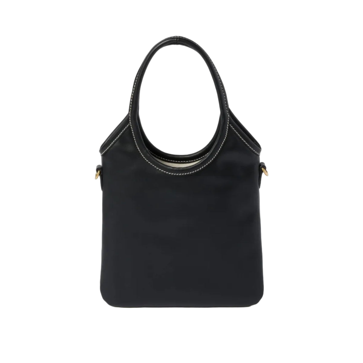 Miu Miu Lvy Mini Leather Tote Bag Black 3
