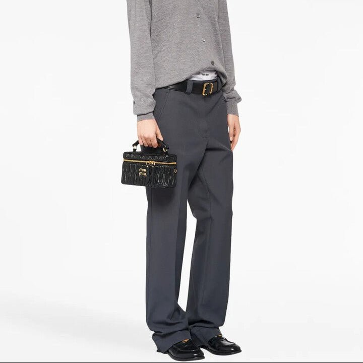 Miu Miu Matelassé Leather Mini Bag – Black 4