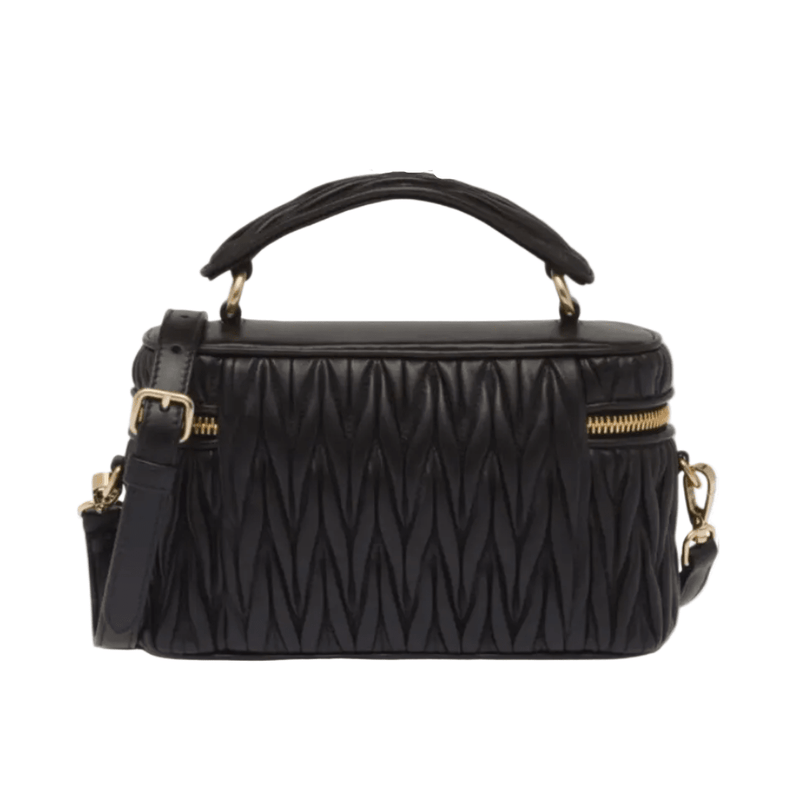 Miu Miu Matelassé Leather Mini Bag – Black 2