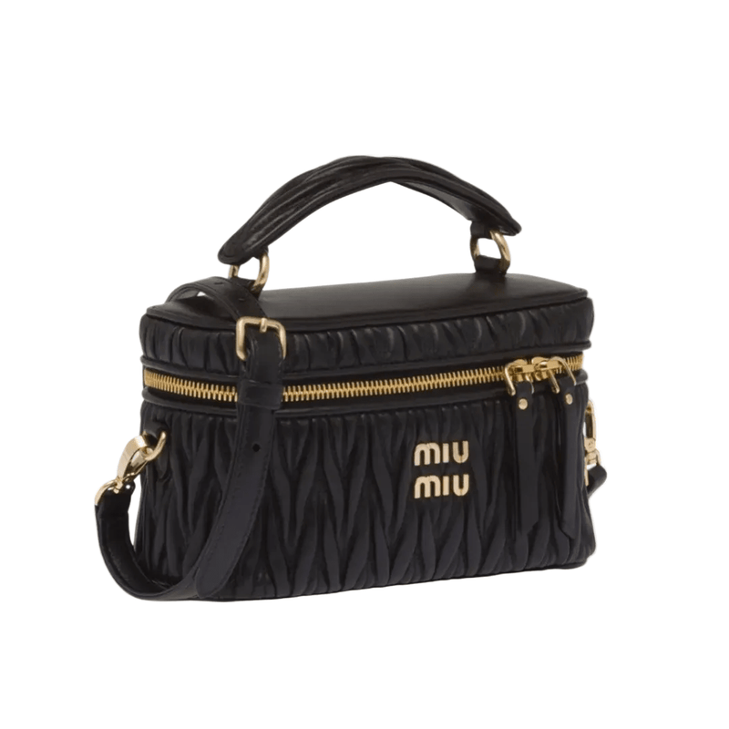 Miu Miu Matelassé Leather Mini Bag – Black 3