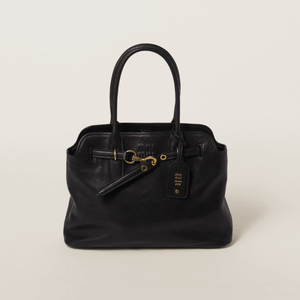 Miu Miu Medium Aventure Nappa Leather Black Bag