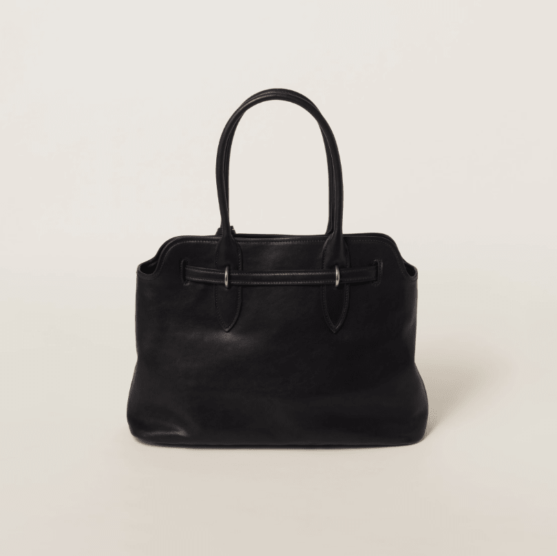 Miu Miu Medium Aventure Nappa Leather Black Bag 2