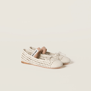 Miu Miu Mesh-Design Ballet Flats