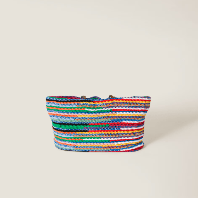 Miu Miu Multi Crochet Logo Tote Bag | Harrods 3