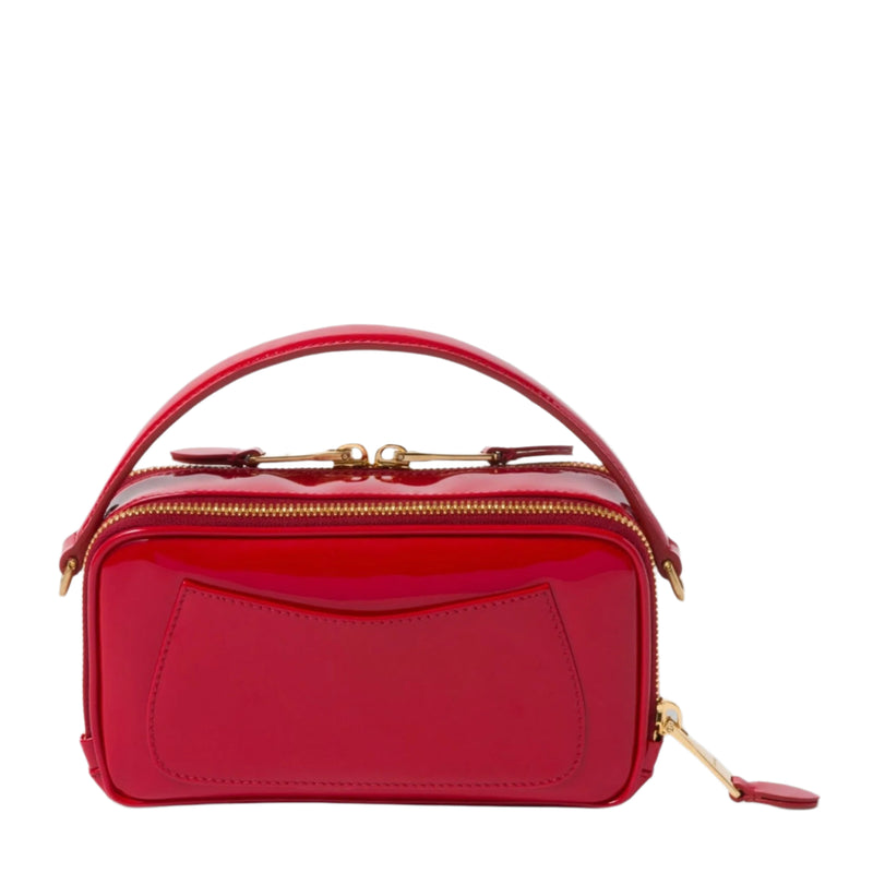 Miu Miu Patent Red Leather Shoulder Bag 2
