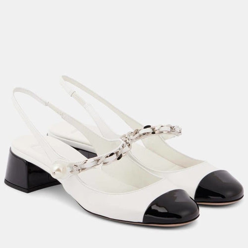 Miu Miu Patent Leather Slingback Pumps