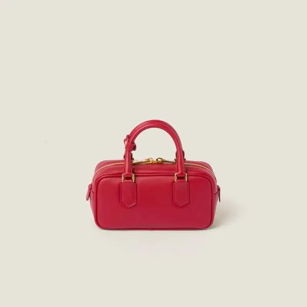 Miu Miu Arcadie Leather Red Bag 3