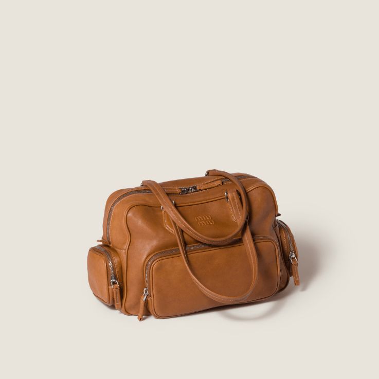 Miu Miu Pocket Nappa Leather Top-Handle Bag 4