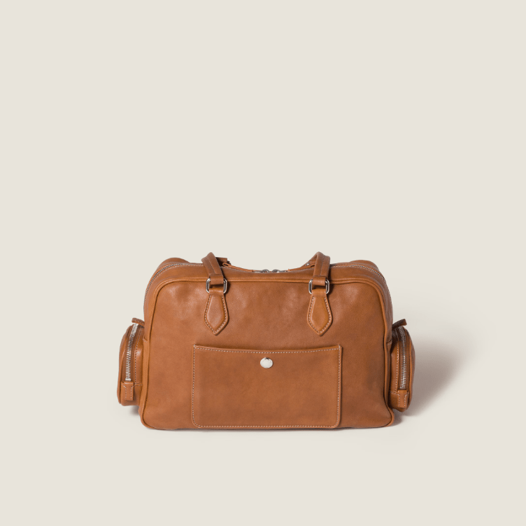 Miu Miu Pocket Nappa Leather Top-Handle Bag 2