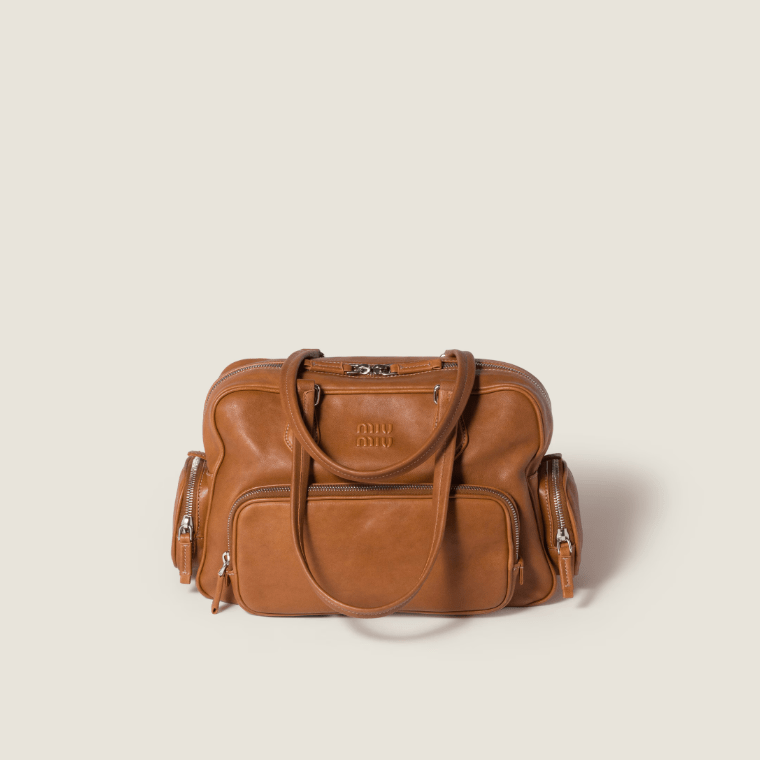 Miu Miu Pocket Nappa Leather Top-Handle Bag 1