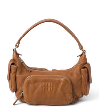 Miu Miu Pocket Shoulder Bag Brown